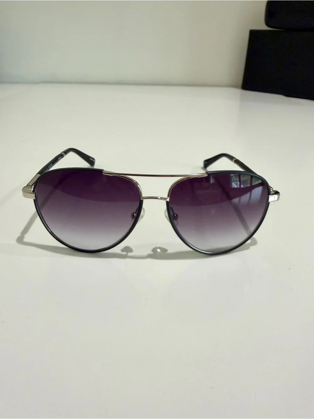 NWT The Row x Linda Farrow Leather Aviator Sunglasses Full Boutique Set - Picture 9 of 16